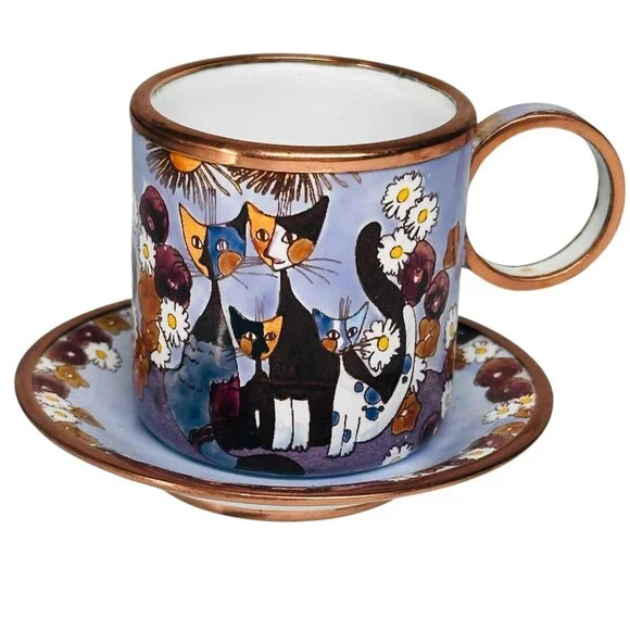 Rosina Wachtmeister by Charlotte Di Vita Rare CAT Family Mini Cup